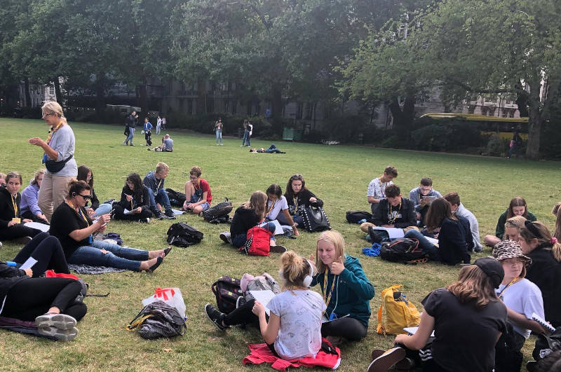 Uczniowie na obozie językowym Fun English w Londynie